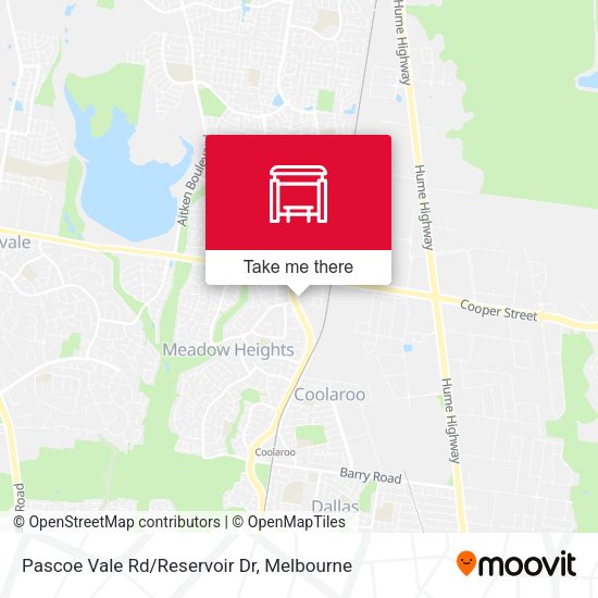 Pascoe Vale Rd/Reservoir Dr map