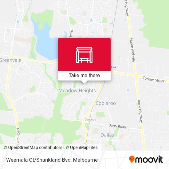 Weemala Ct/Shankland Bvd map