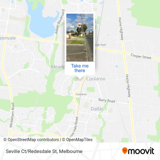 Seville Ct/Redesdale St map