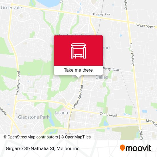 Girgarre St/Nathalia St map