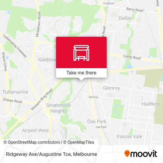Mapa Ridgeway Ave/Augustine Tce