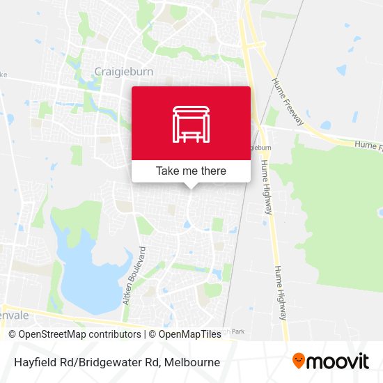 Hayfield Rd/Bridgewater Rd map