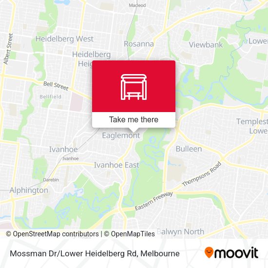 Mossman Dr/Lower Heidelberg Rd map