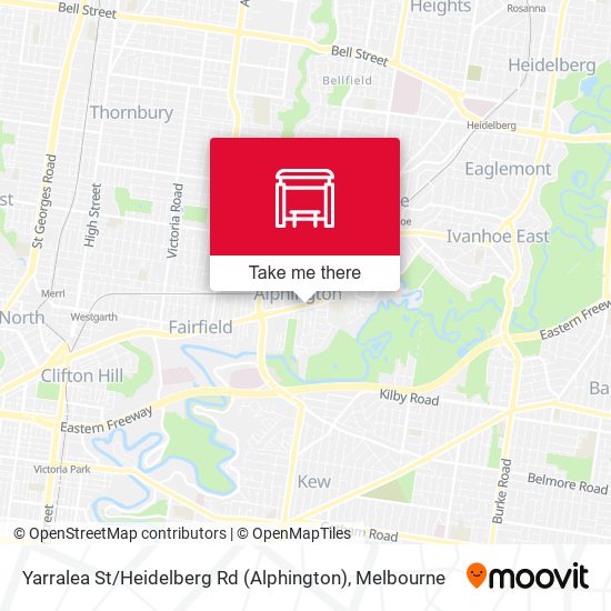 Mapa Yarralea St / Heidelberg Rd (Alphington)