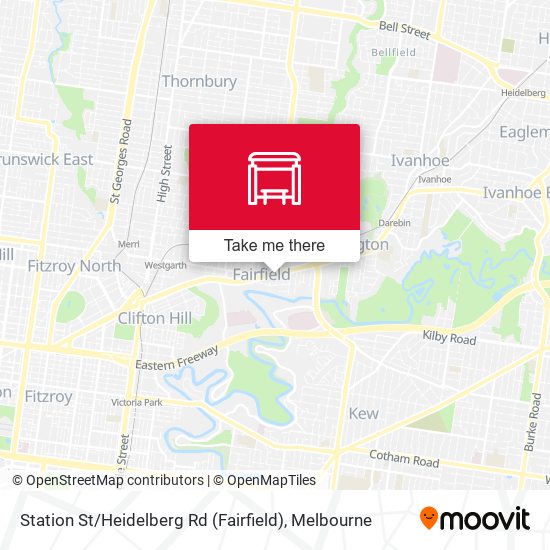 Station St / Heidelberg Rd (Fairfield) map