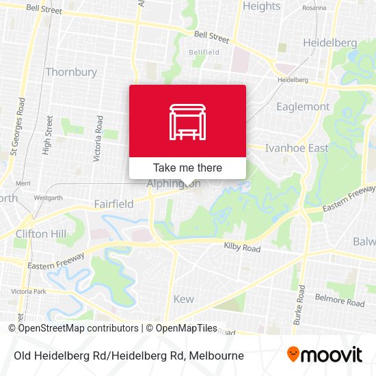 Old Heidelberg Rd / Heidelberg Rd map