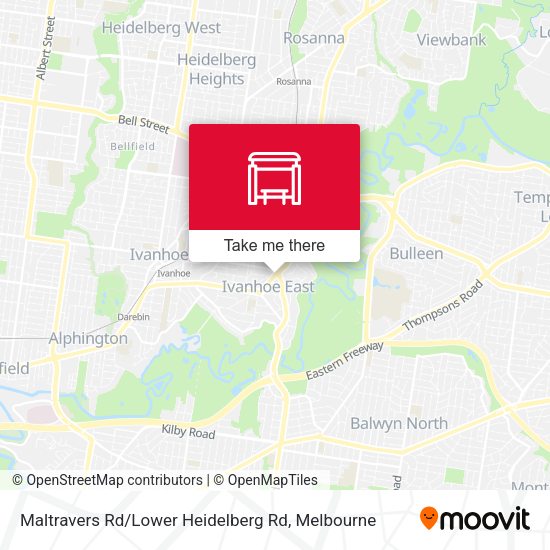 Maltravers Rd / Lower Heidelberg Rd map