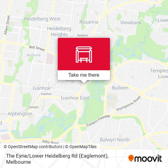 The Eyrie / Lower Heidelberg Rd (Eaglemont) map