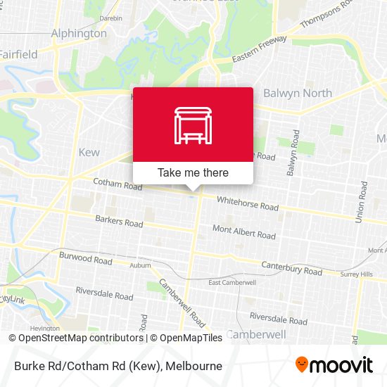 Burke Rd/Cotham Rd (Kew) map