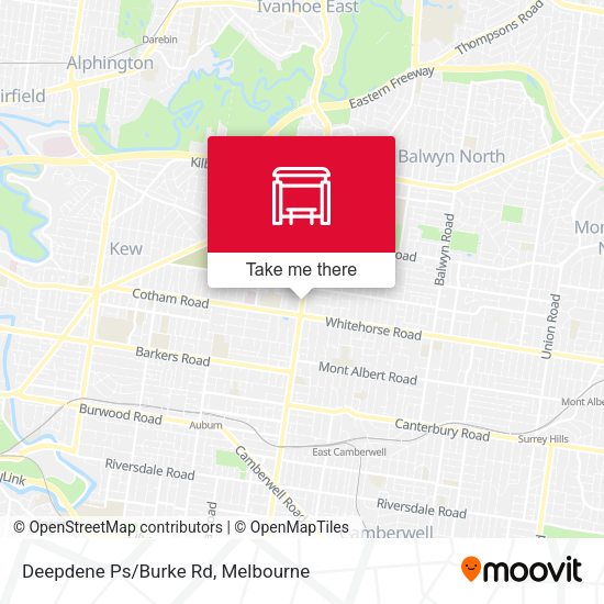 Deepdene Ps/Burke Rd map