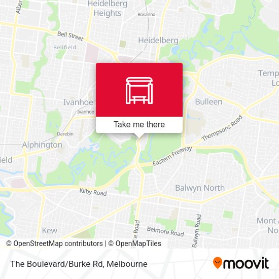 The Boulevard/Burke Rd map