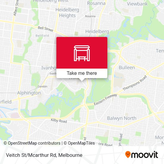 Veitch St/Mcarthur Rd map