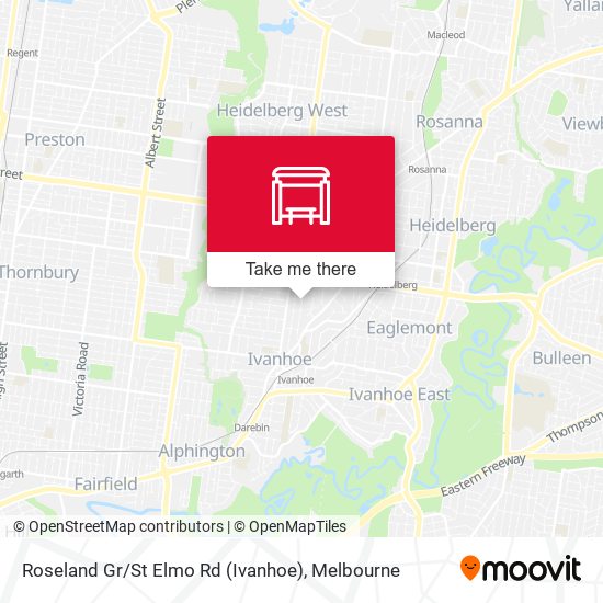 Roseland Gr / St Elmo Rd (Ivanhoe) map