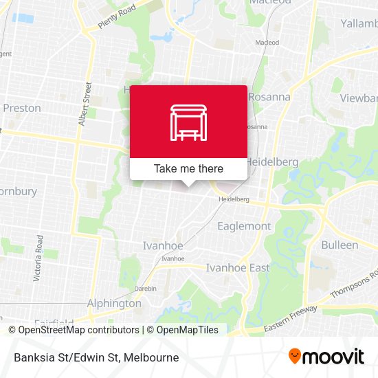 Banksia St/Edwin St map