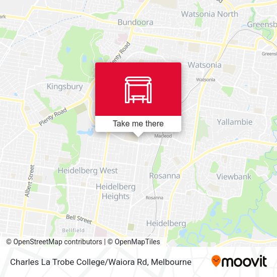 Charles La Trobe College / Waiora Rd map
