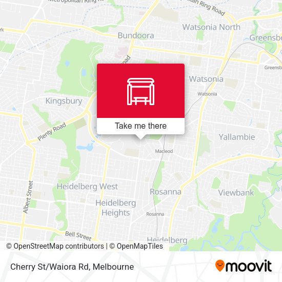 Cherry St/Waiora Rd map