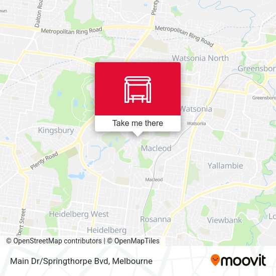 Main Dr/Springthorpe Bvd map
