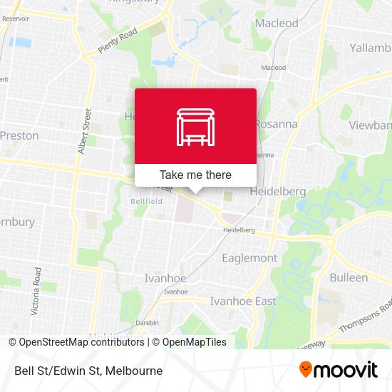 Bell St/Edwin St map