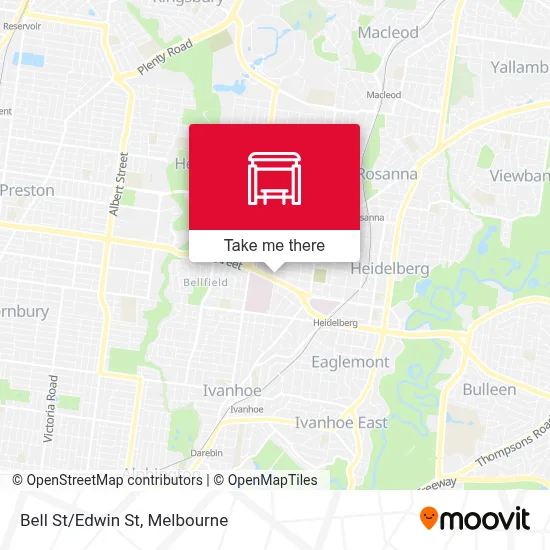 Mapa Bell St/Edwin St