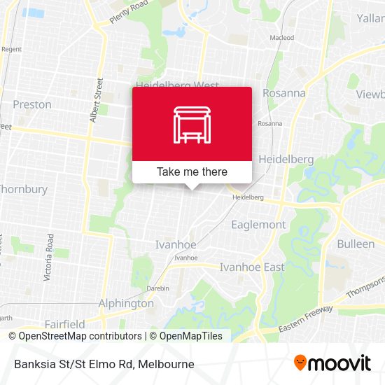 Banksia St/St Elmo Rd map