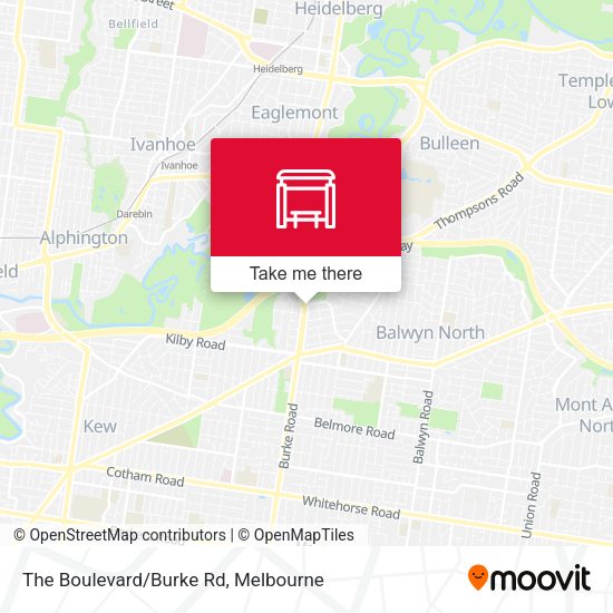 The Boulevard/Burke Rd map