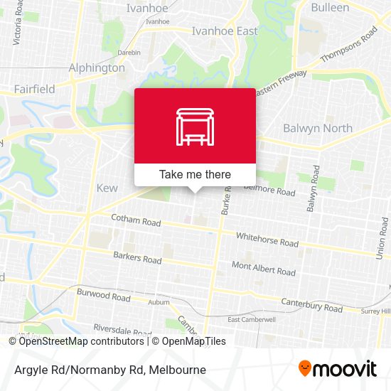 Argyle Rd/Normanby Rd map