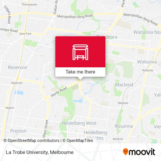 La Trobe University map
