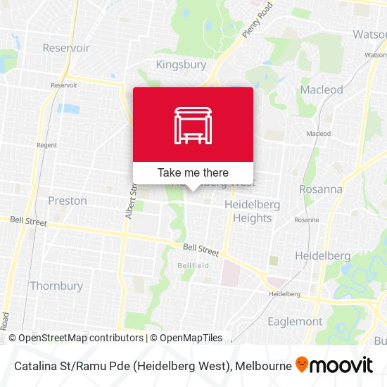 Catalina St / Ramu Pde (Heidelberg West) map