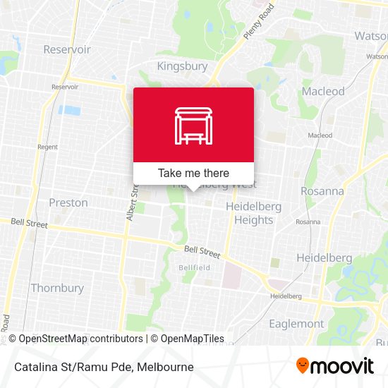 Catalina St/Ramu Pde map