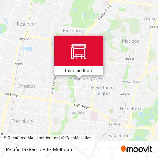 Pacific Dr/Ramu Pde map
