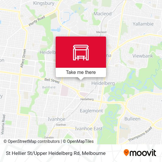 St Hellier St / Upper Heidelberg Rd map
