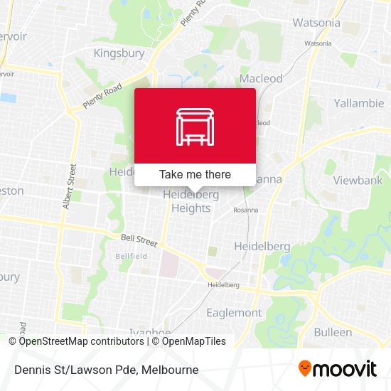 Dennis St/Lawson Pde map