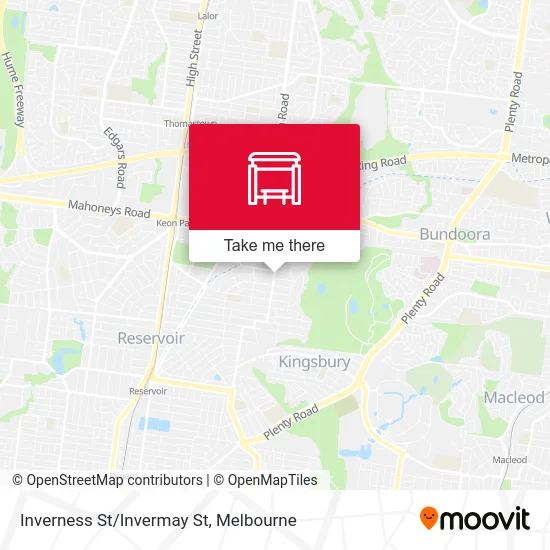 Mapa Inverness St/Invermay St