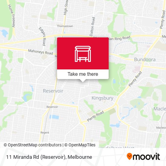 11 Miranda Rd (Reservoir) map