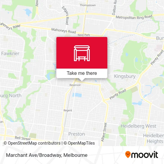 Marchant Ave/Broadway map