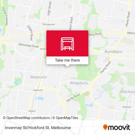 Invermay St/Hickford St map