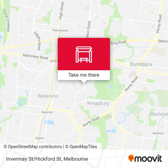 Mapa Invermay St/Hickford St