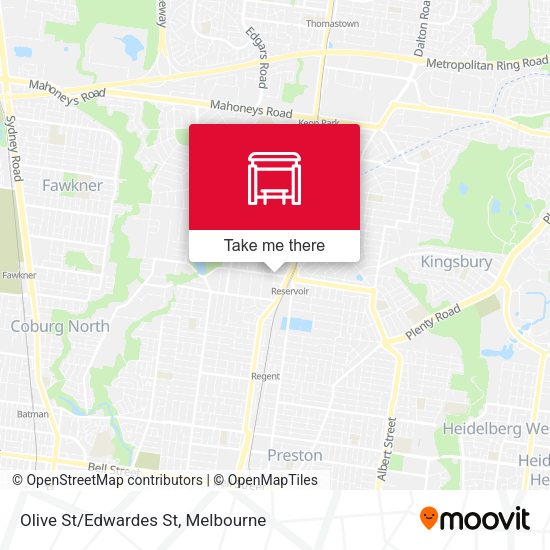 Olive St/Edwardes St map