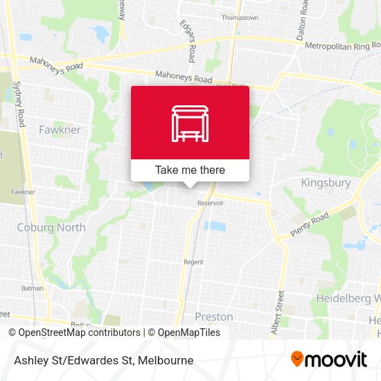 Ashley St/Edwardes St map