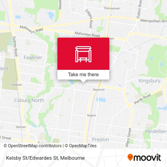 Kelsby St/Edwardes St map