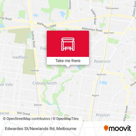 Edwardes St/Newlands Rd map