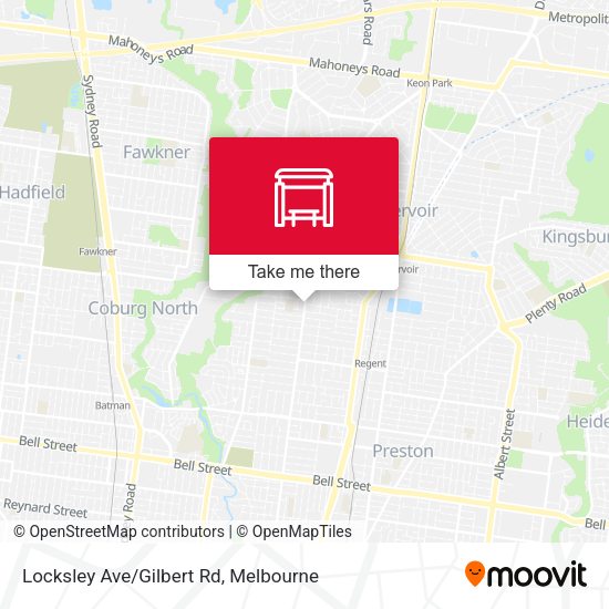 Locksley Ave/Gilbert Rd map