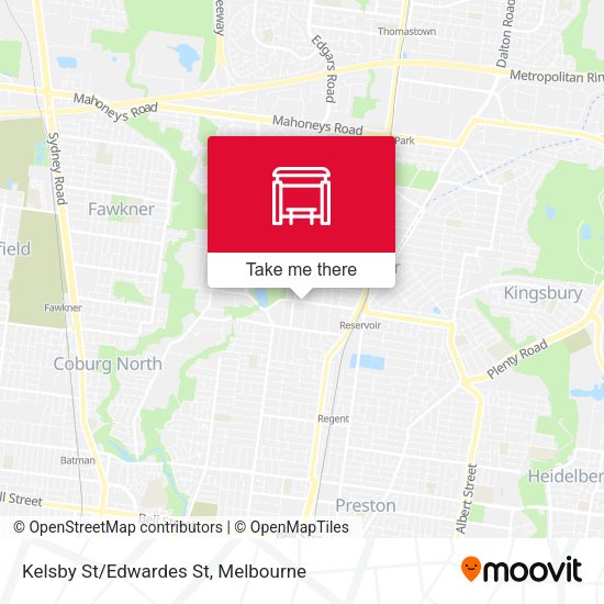 Kelsby St/Edwardes St map