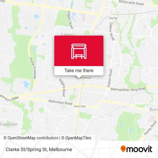 Mapa Clarke St/Spring St