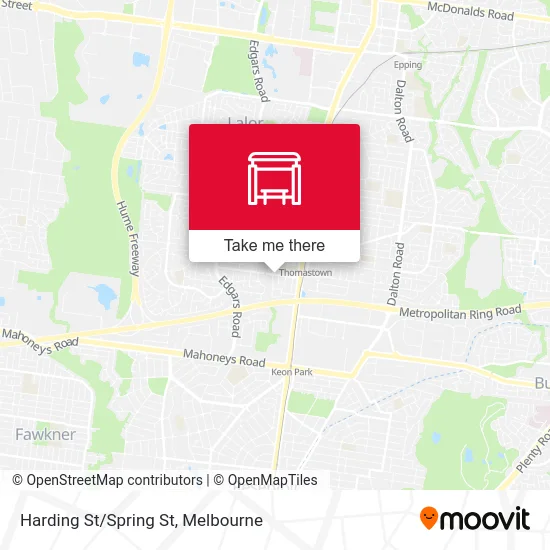 Mapa Harding St/Spring St