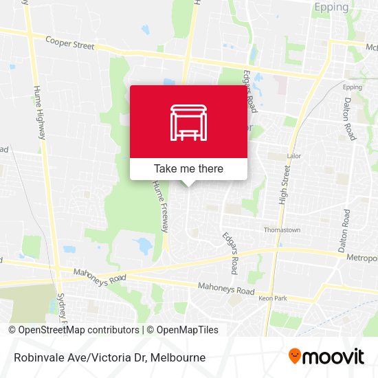 Robinvale Ave/Victoria Dr map
