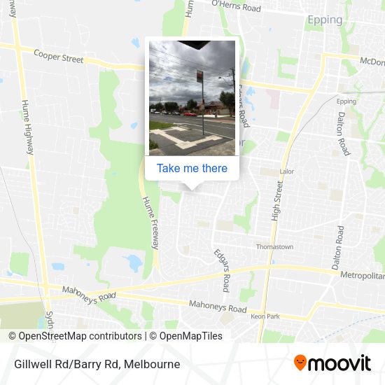 Gillwell Rd/Barry Rd map