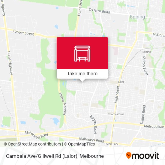 Cambala Ave / Gillwell Rd (Lalor) map