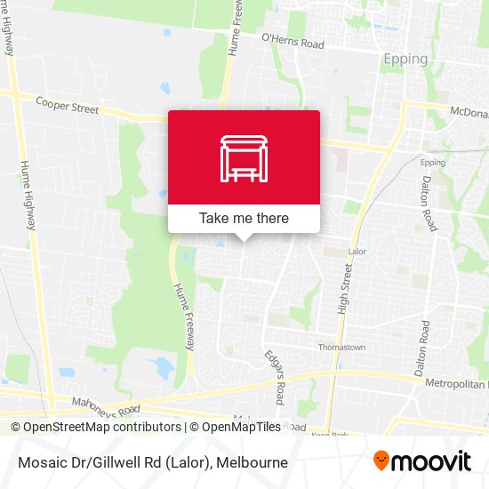 Mosaic Dr/Gillwell Rd (Lalor) map