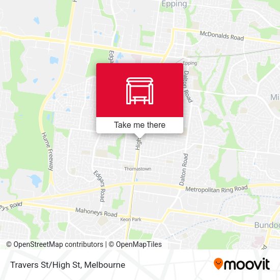 Travers St/High St map